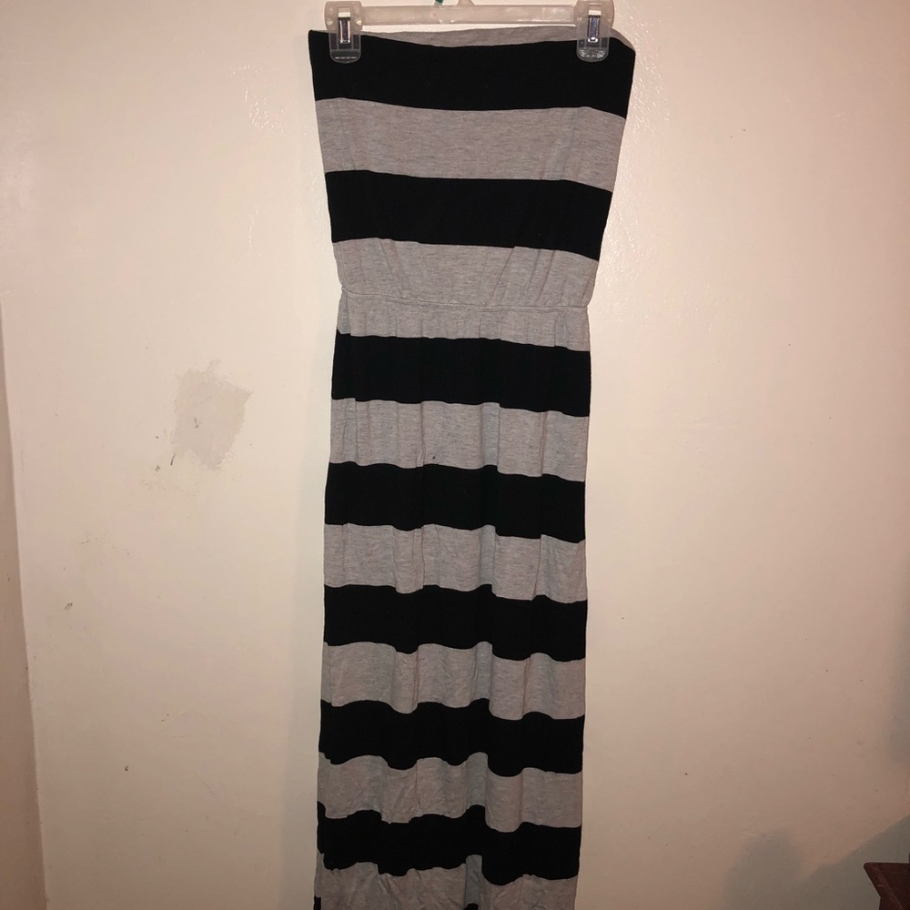 Strapless maxi dress
